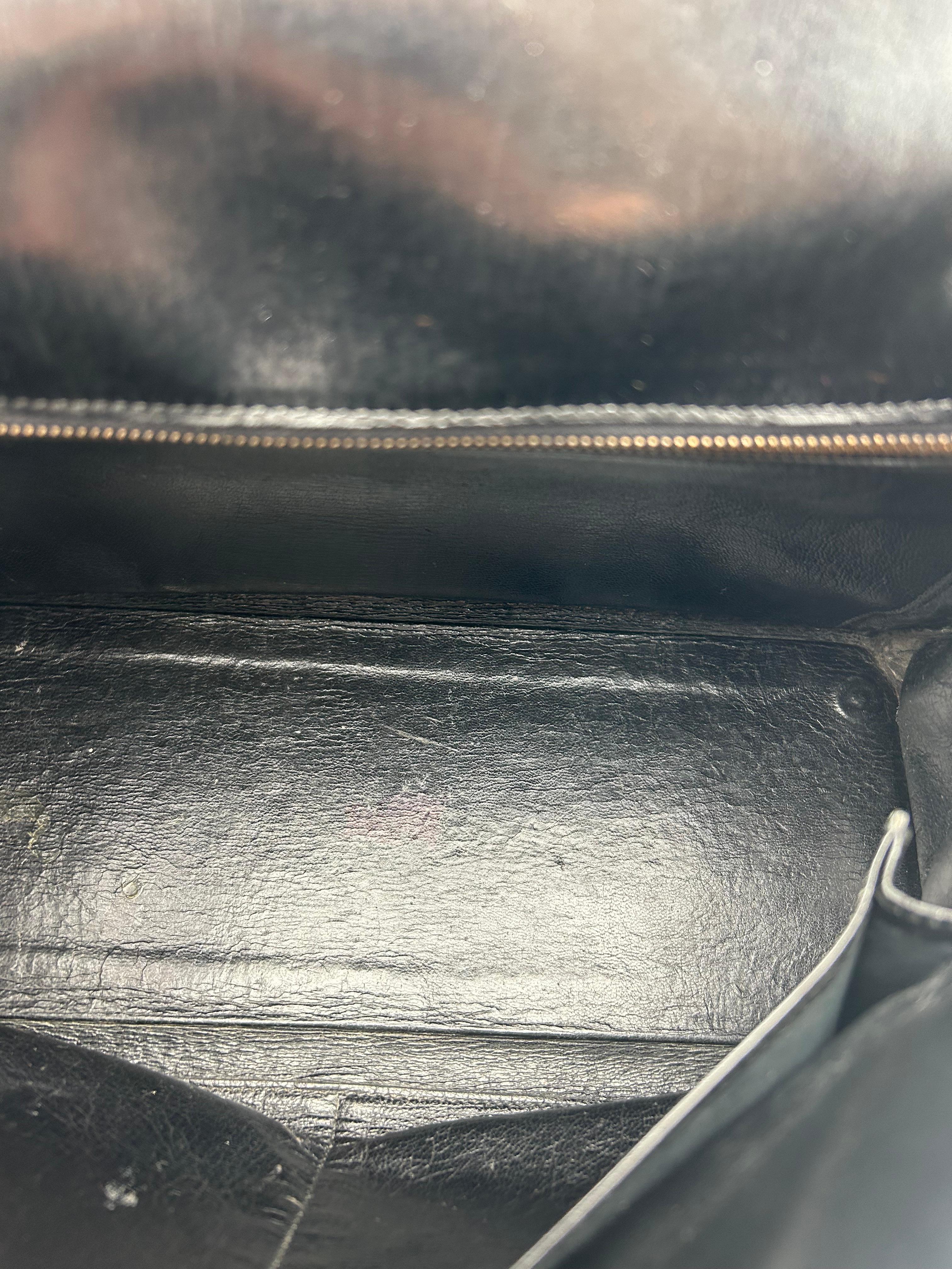 Hermès Black Box Leather Kelly 1996 in vendita 8
