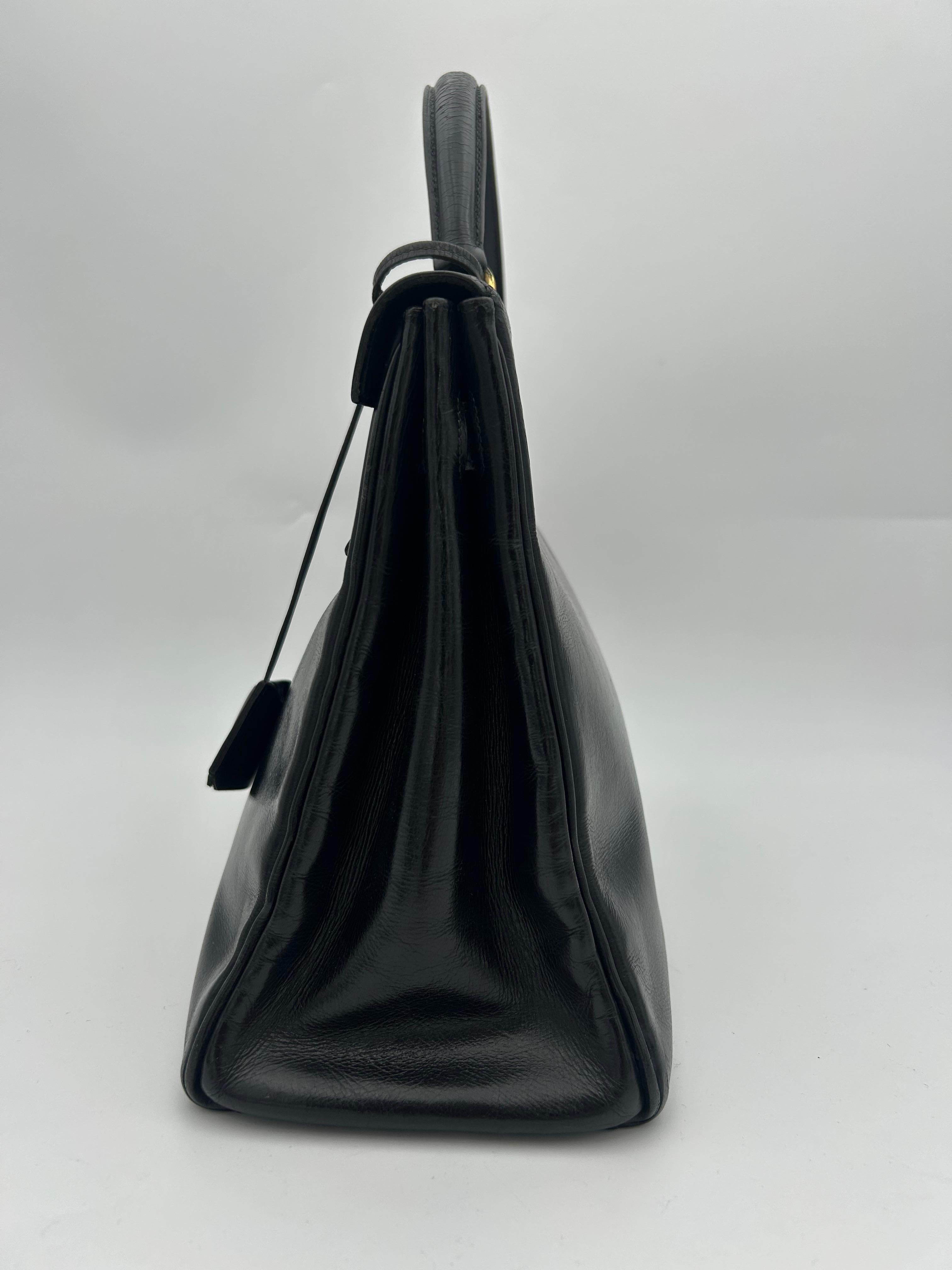 Hermès Black Box Leather Kelly 1996 in vendita 4