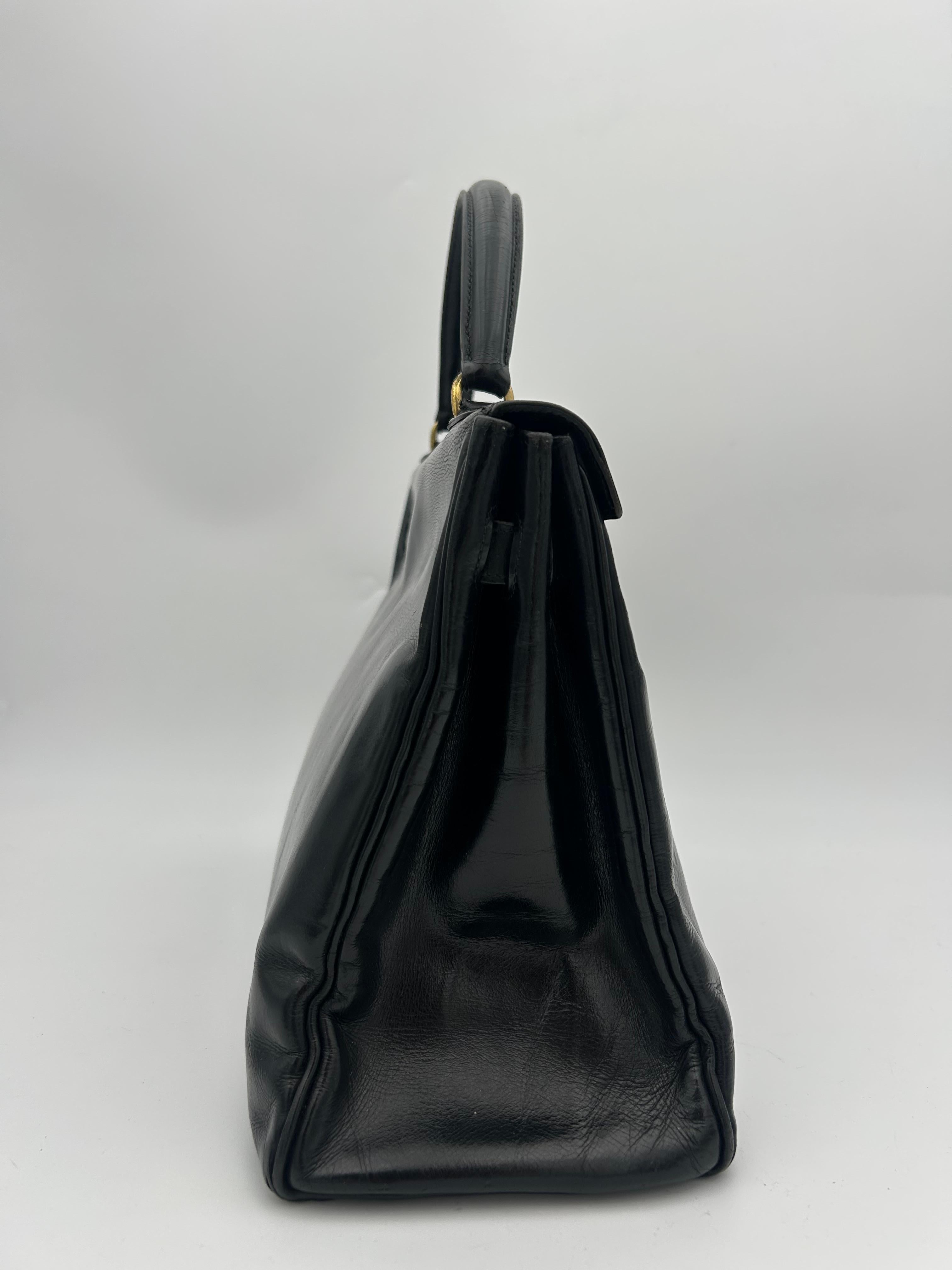 Hermès Black Box Leather Kelly 1996 in vendita 1