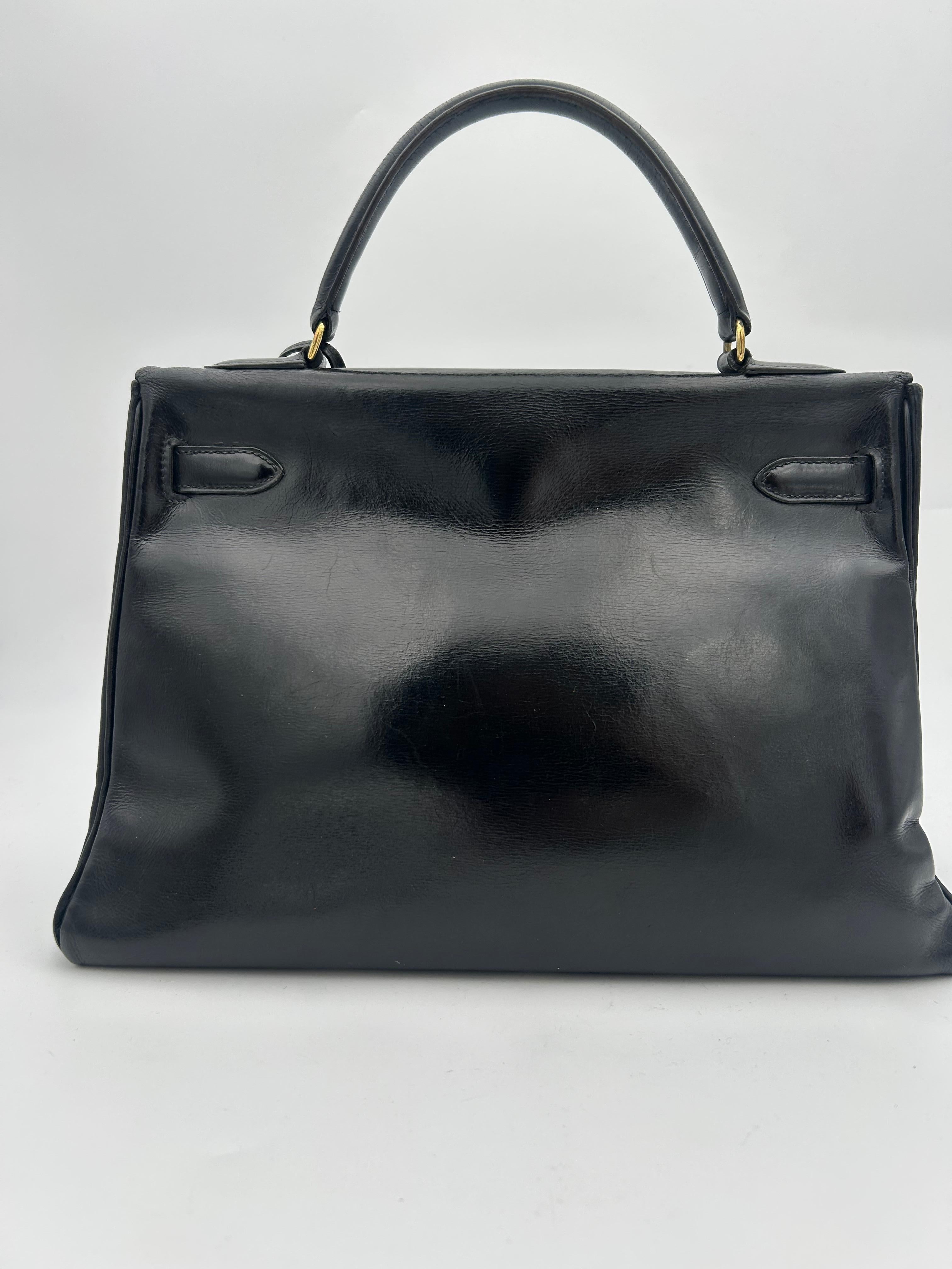 Hermès Black Box Leather Kelly 1996 in vendita 2