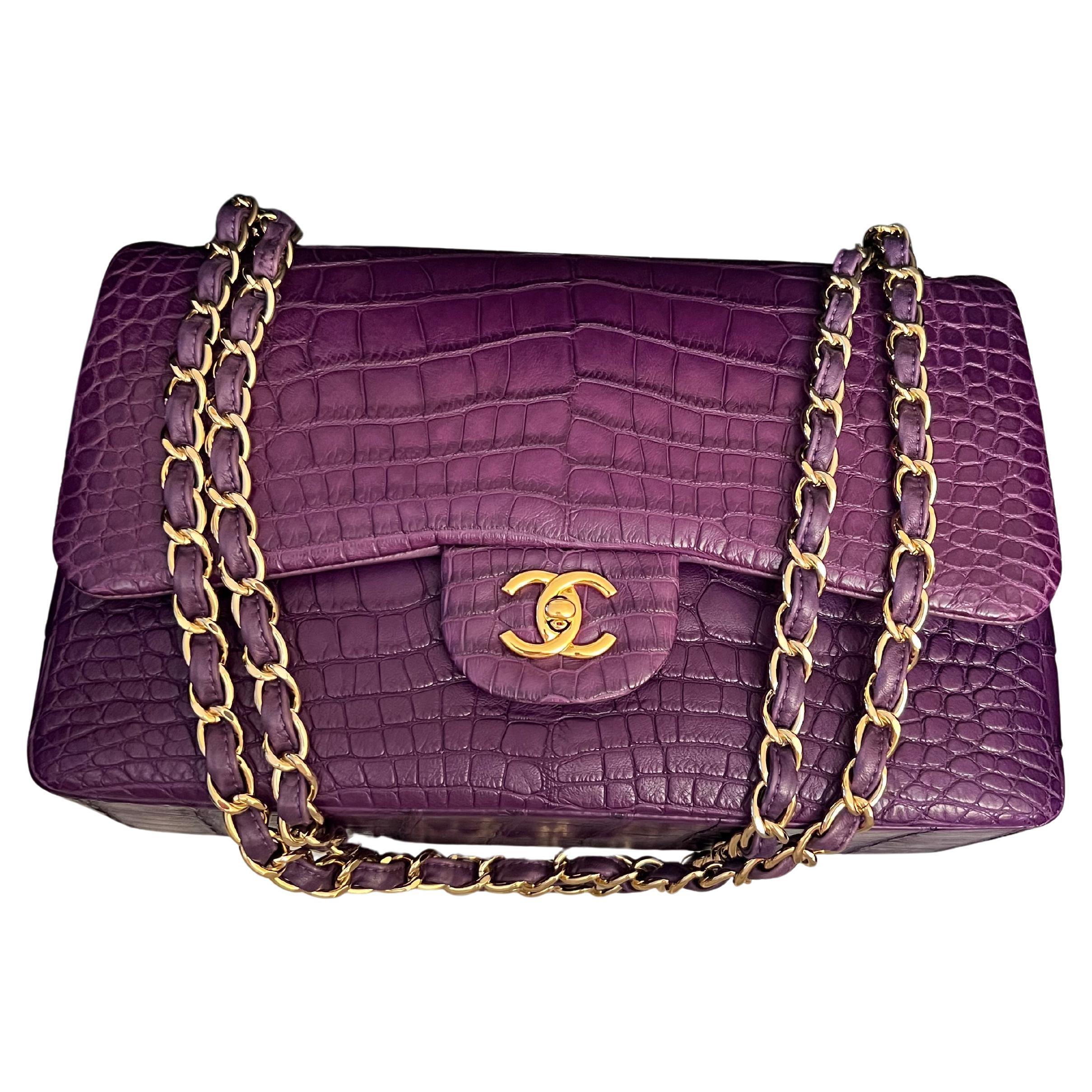 Chanel classic purple hotsell