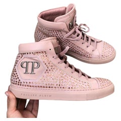 Philipp Plein zapatillas con cristales rosa talla 39