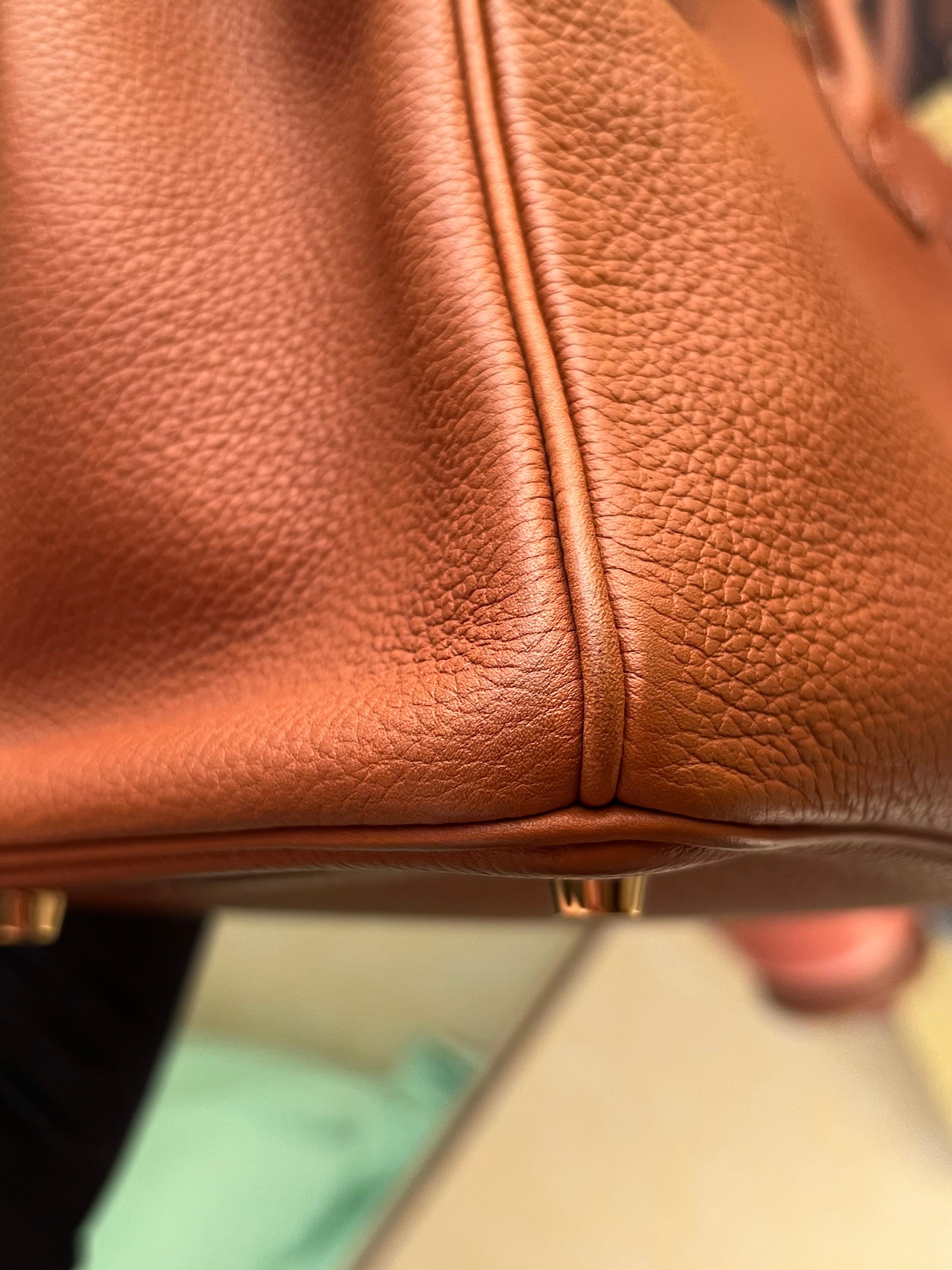 Hermes Birkin 30 Tasche Barenia Faubourg Gold Hardware Tasche im Angebot 2