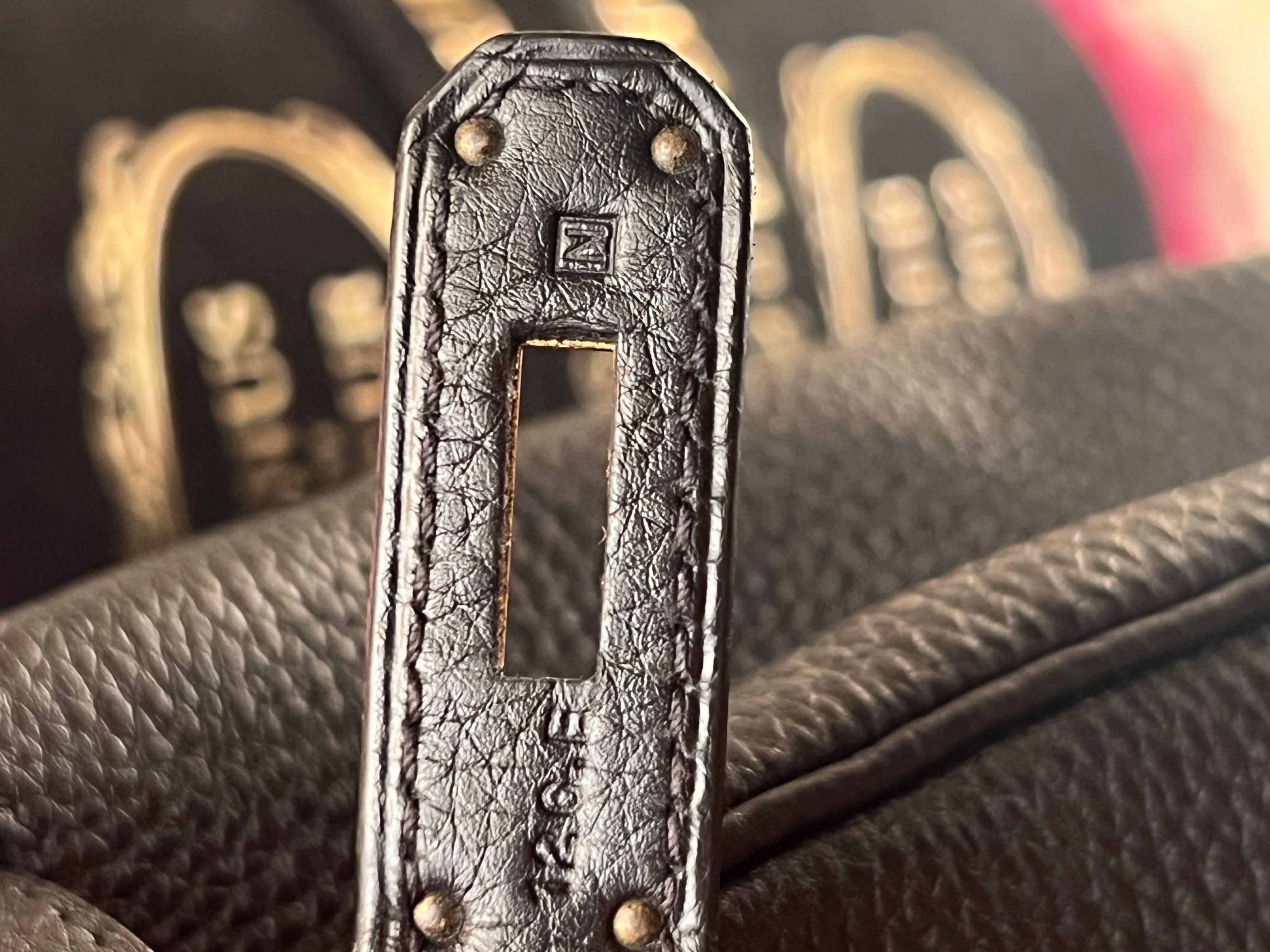 Hermes Birkin 35 Borsa in pelle nera Togo con GHW in vendita 4