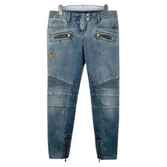 Balmain Belt Loop Lightwash Jeans