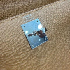 Hermes Kelly 28 Sellier Brown Epsom Bag PHW