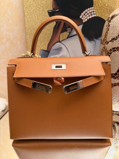Hermes Kelly 28 Sellier Brown Epsom Bag PHW