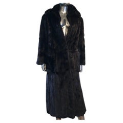 Norman Norell Blackglama  Designer Vintage Mink Coat Size Large (10-12)