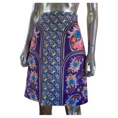 Mary Katrantzou UK Computer Generated Modern Floral Collection Skirt Size 8