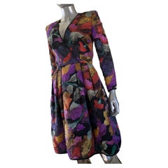 Stanley Platos et Martin Ross pour Neiman Marcus - Robe plissée moderne style art moderne, taille 4