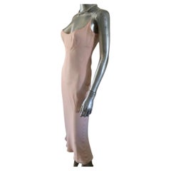 Richard Tyler Couture - Vestito in seta con taglio a sbieco rosa, di proprietà di una celebrità, taglia 6