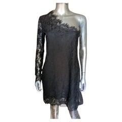 Pierre Balmain Paris Trés Chic One Shoulder Lace Cocktail Dress NWT Size 8