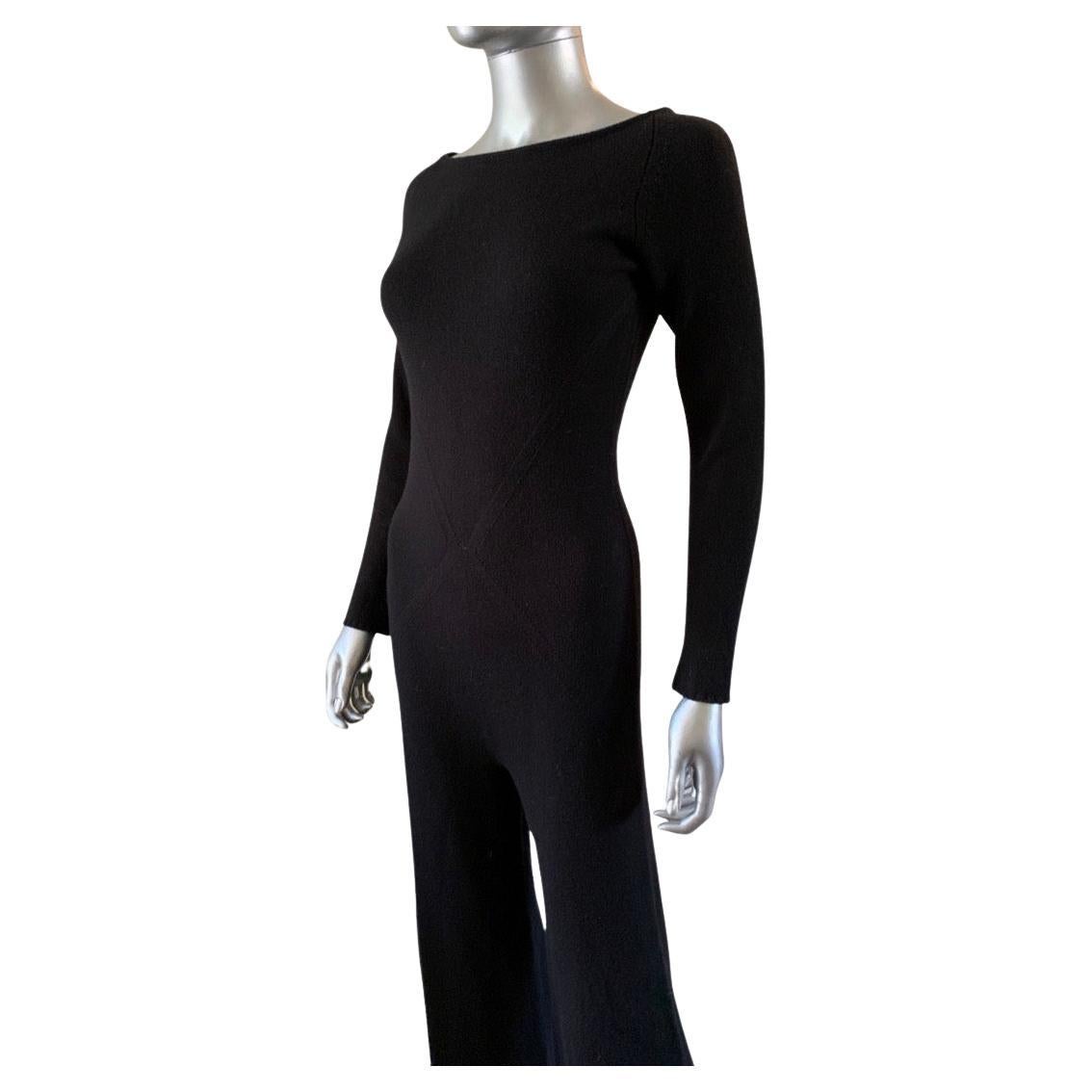 Designed by Mr. Valentino Garavani for Valentino Boutique. from afar it looks like a beautifully shaped knit jumpsuit, but up close you can see why the fit is so amazing, it has a X shape seam that is so subtle and so sexy. This piece is worthy of