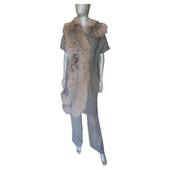 Vionnet Paris Cashmere and Fur Coat (NWT) w/ Dress & Trouser Set Size 8/10