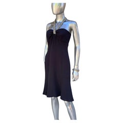 Escada “Litlle Black Dress” Chic Beaded Halter Crepe Size EU 36 US 6 Escada “Litlle Black Dress” Chic Beaded Halter Crepe Size EU 36 US 6