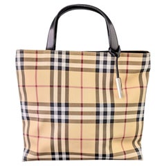 Burberry Nova check top handle tote bag