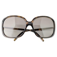 Vintage Burberry oversized sunglasses, Faux tortoiseshell and gold tone