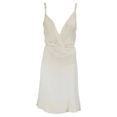 GIANNI VERSACE COUTURE ice white silk dress 90s