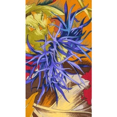 Rare Archive Salvatore Ferragamo "Fox and Flowers" silk scarf A/W 1987