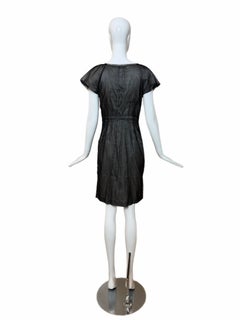 PHILOSOPHY DI ALBERTA FERRETTI Vintage Black Sequin Knee Length Dress