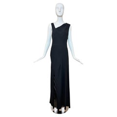 DIOR by JOHN GALLIANO 2007 Vintage Runway Black Evening Gown Maxi Dress