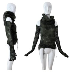 JUNYA WANTANABE COMME DES GARCONS 2006 Vintage Runway Style 3 Piece Sweater