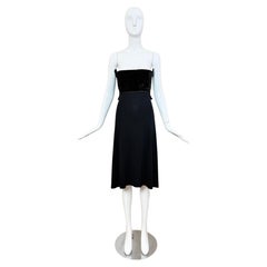 HERVE LEGER 90's Vintage Strapless Chenille Top Cocktail Dress LBD
