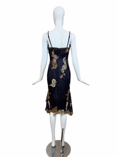 Julian Joyce by Mandalay Vintage Y2K Dark Purple Lace Embellished Cocktail Dress