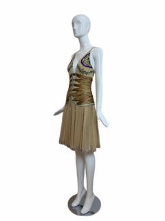 Mandalay Y2K Vintage – Kultiges, gerafftes Cocktailkleid mit Verzierungen