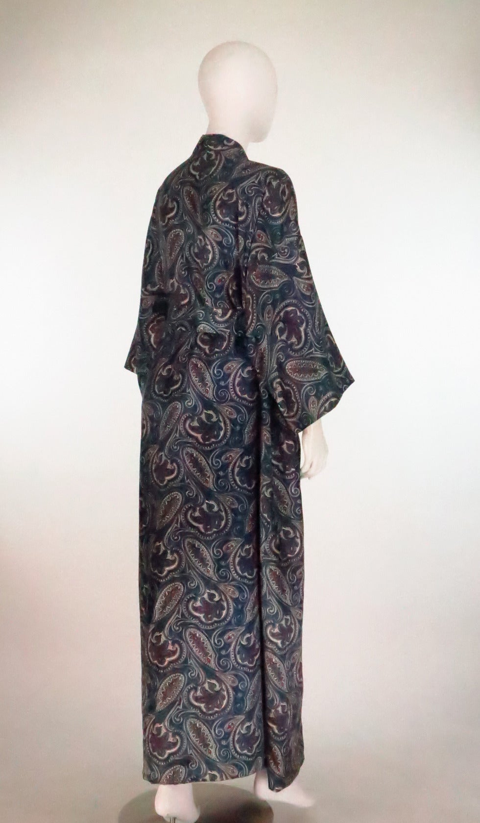 vintage christian dior silk robe