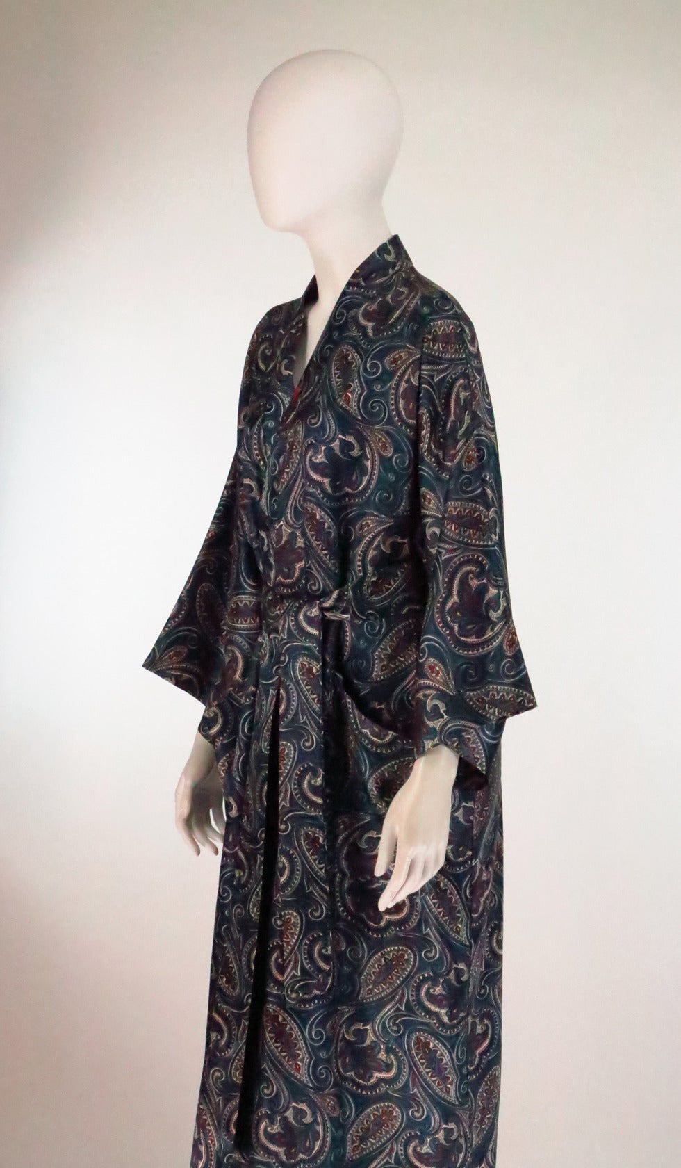 Christian Dior paisley robe 1