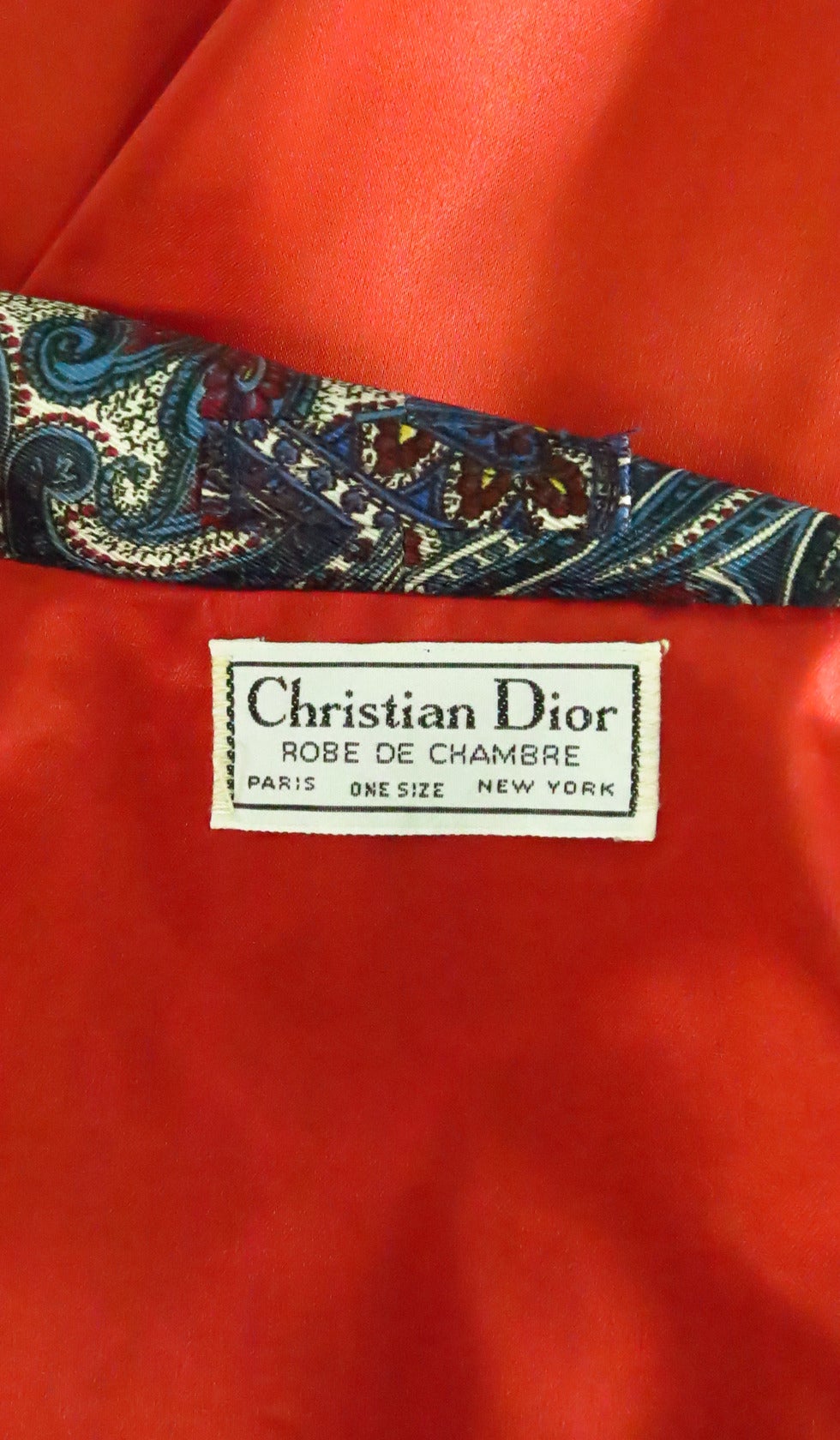 Christian Dior paisley robe 2