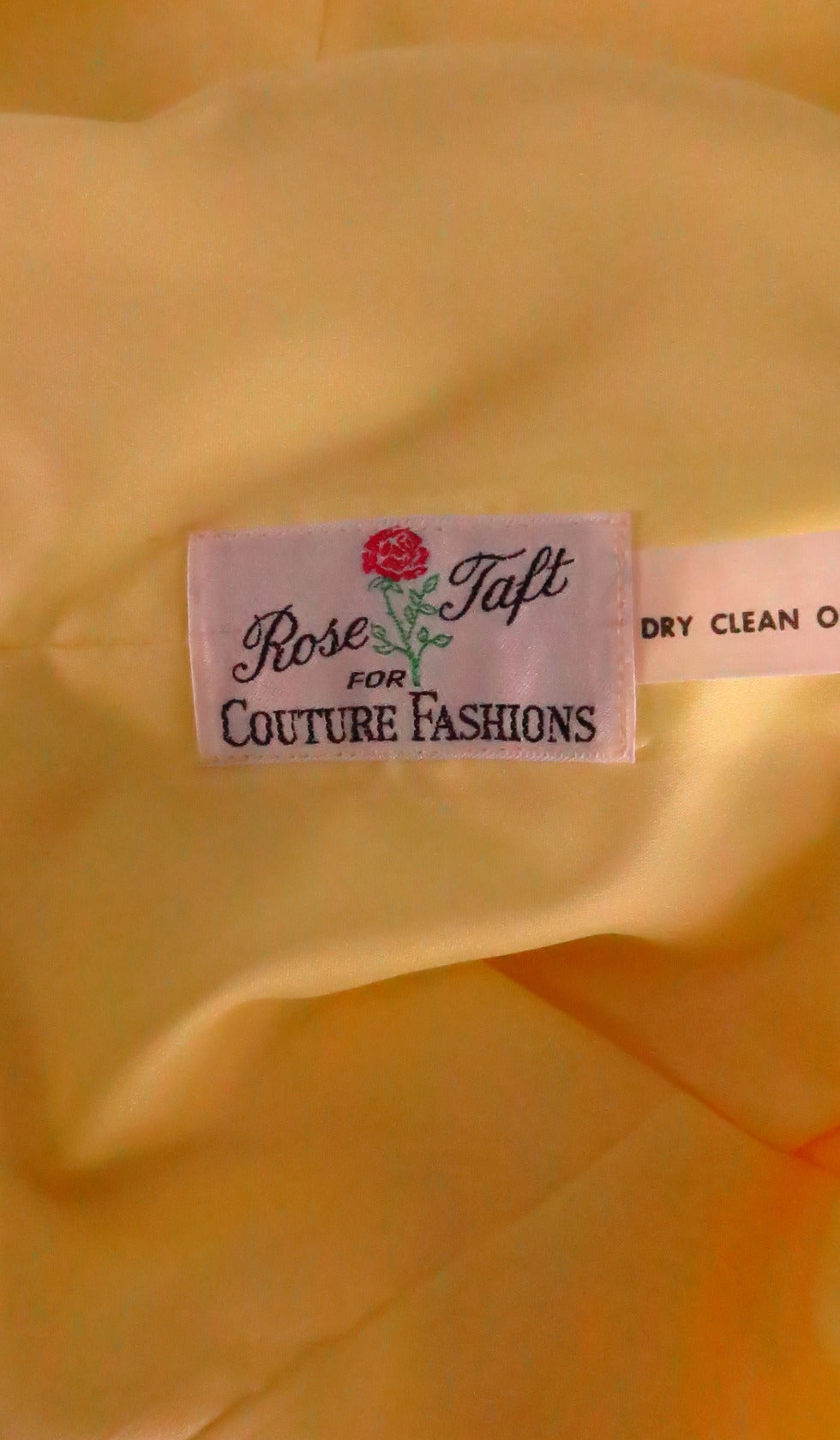 1960s Rose Taft for Couture fashions rhinestone chiffon evening caftan 3