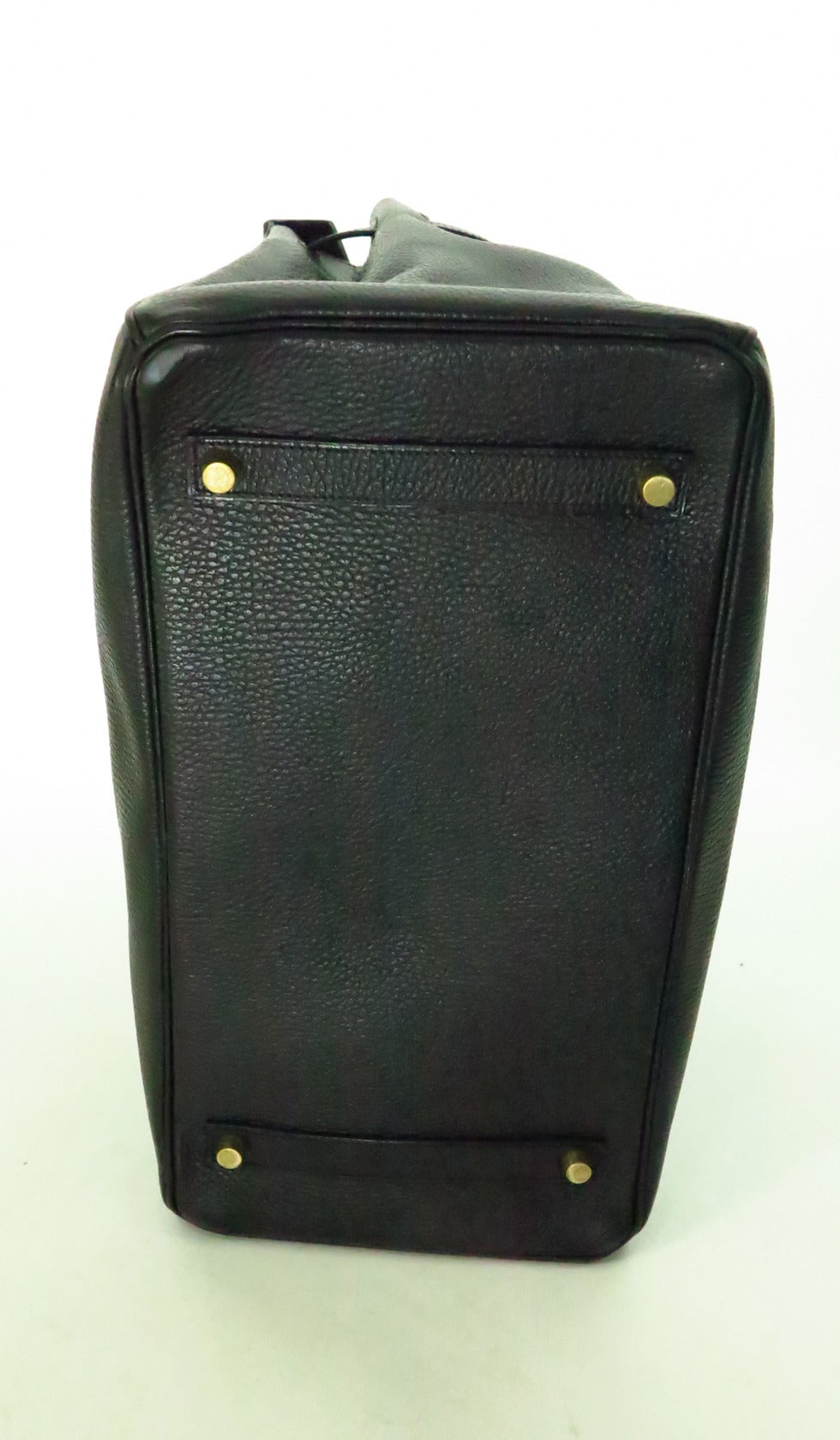 1998 Hermes black togo 35 Cm Birkin handbag with gold hardware 5