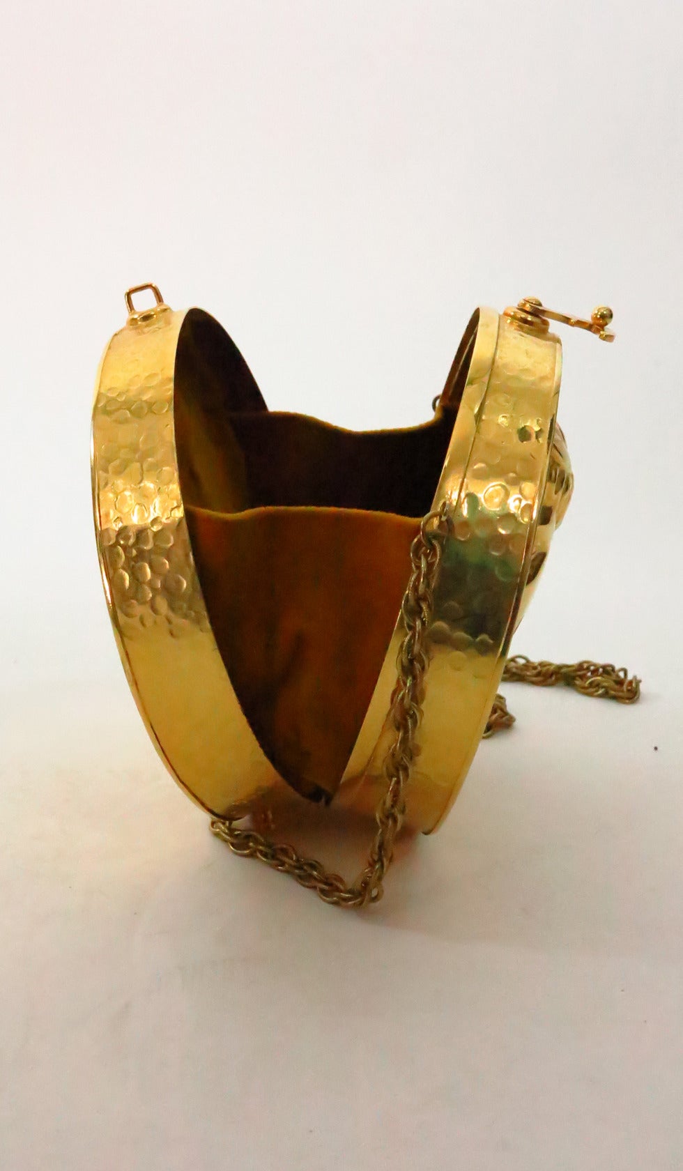 Rare 1960s Rosenfeld Caesar gold coin shoulder handbag Minaudiere 2