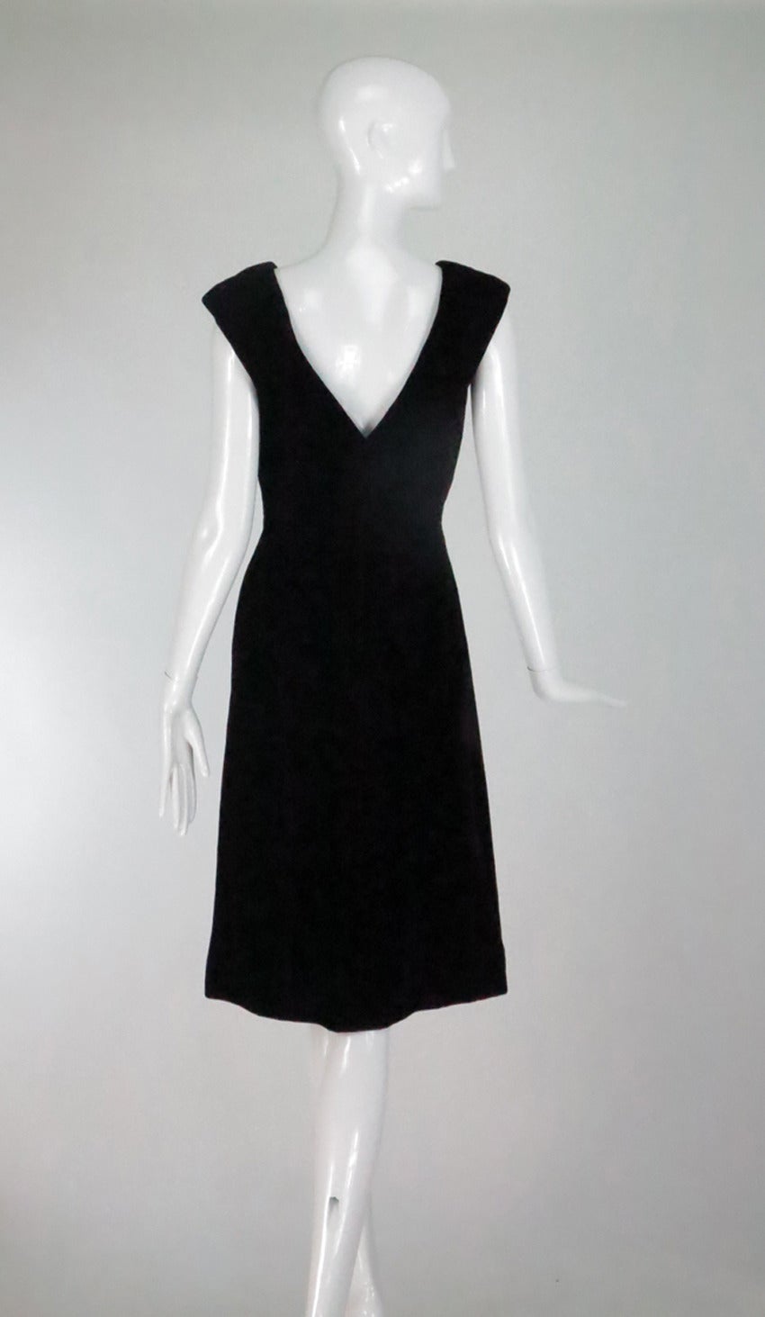 Estevez early 1960s black velvet cocktail dress For Sale at 1stDibs ...