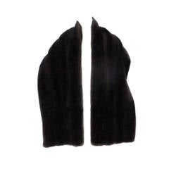 Dark mink fur stole from the 1950s