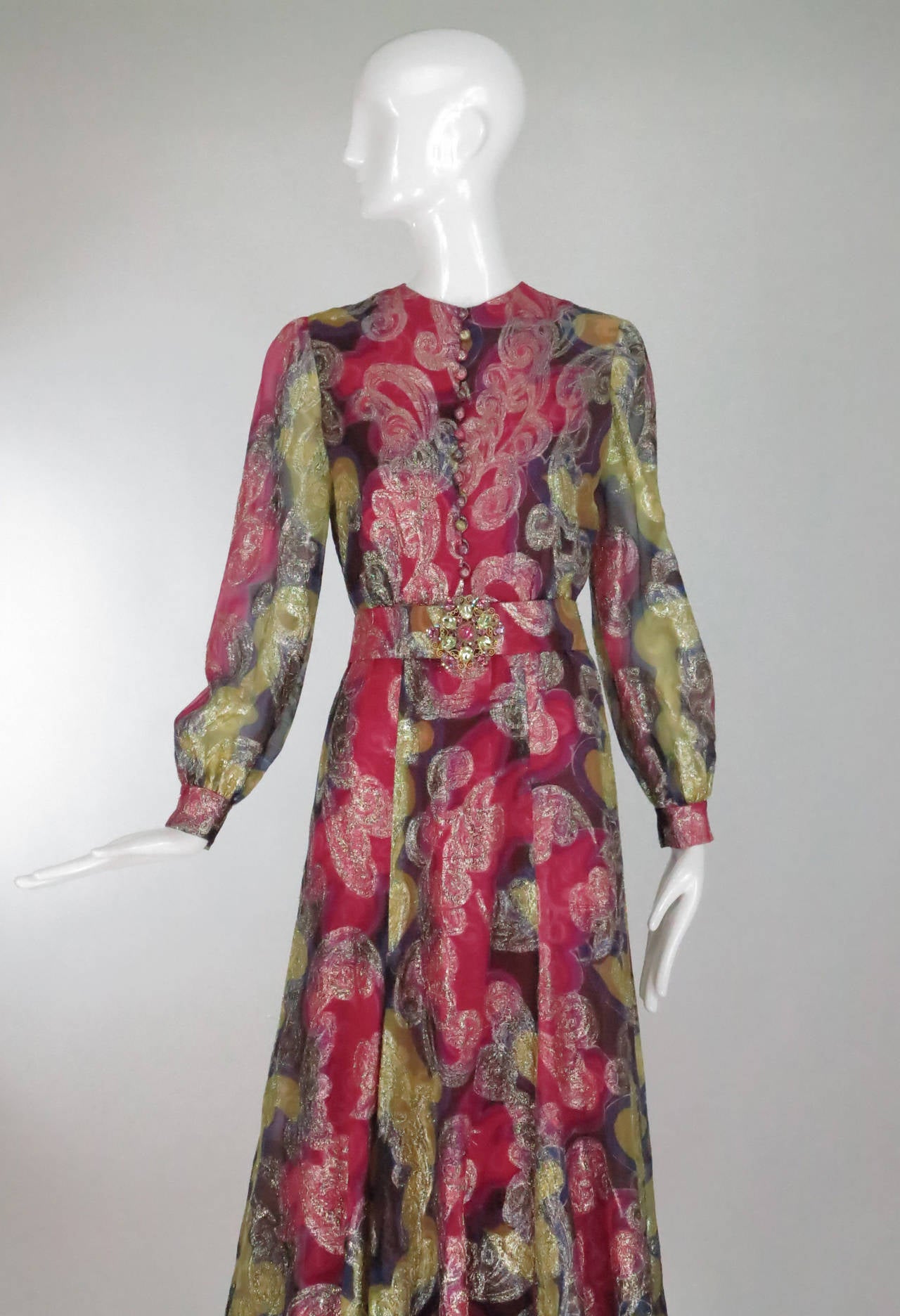 oscar de la renta feather gown