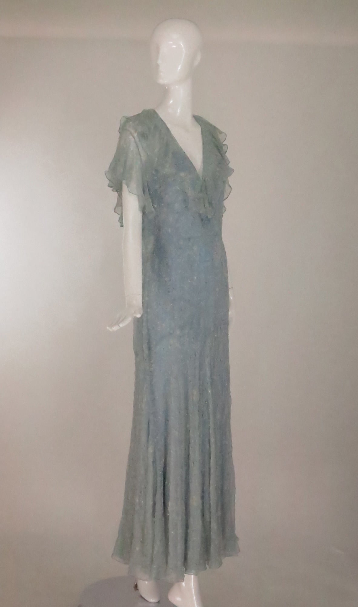 1930s chiffon dress