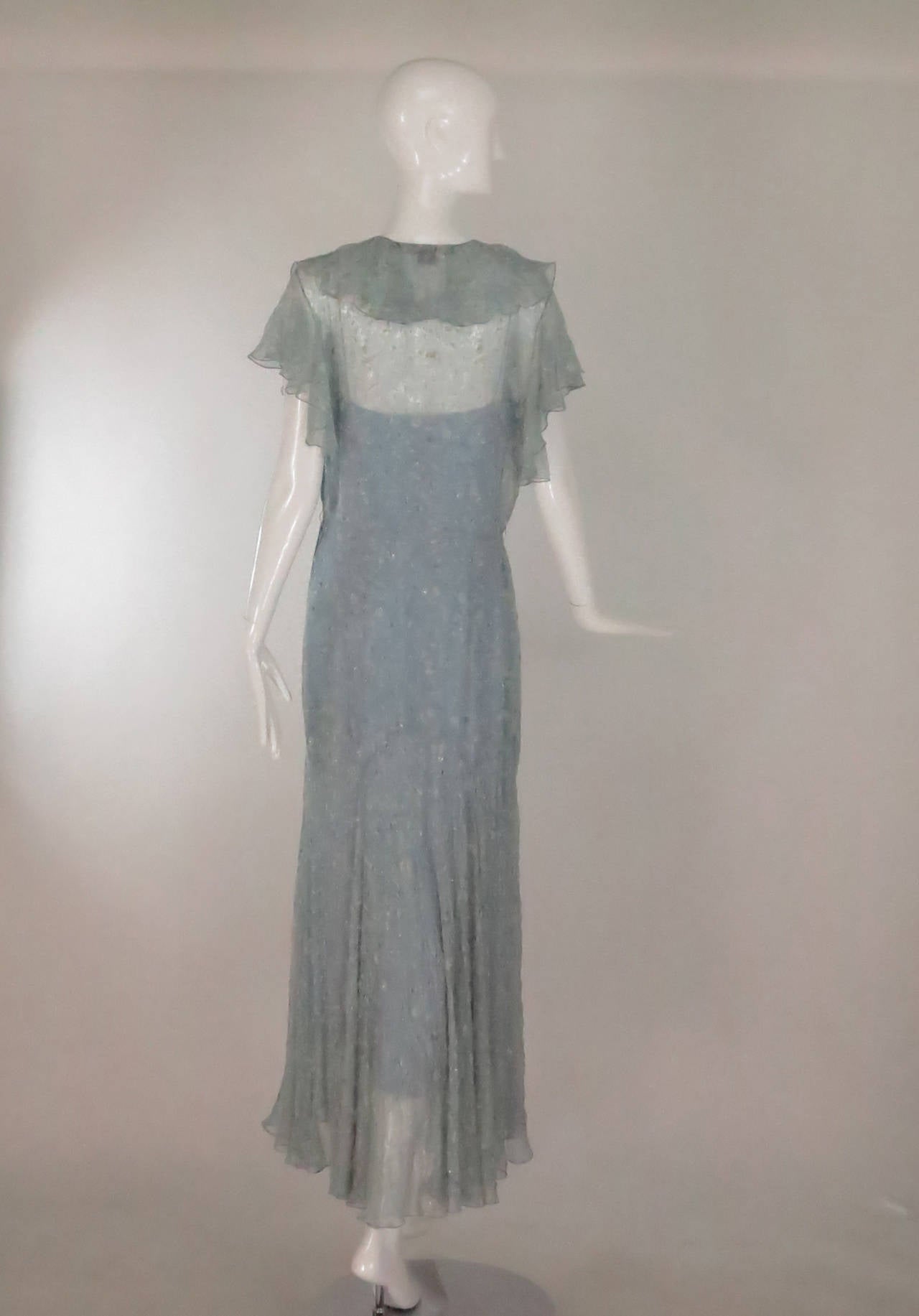 1930s chiffon dress