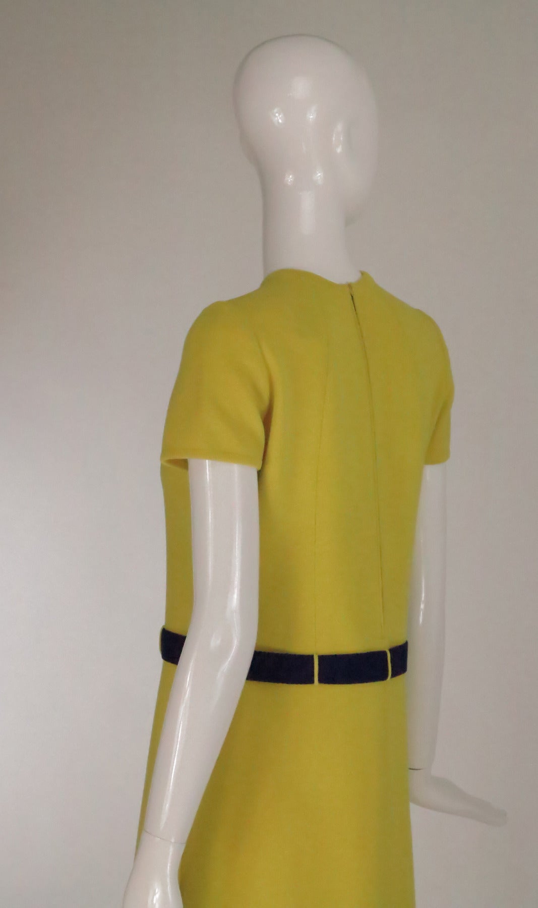 Early 1970s Bill Blass colour block mod knit dress 2