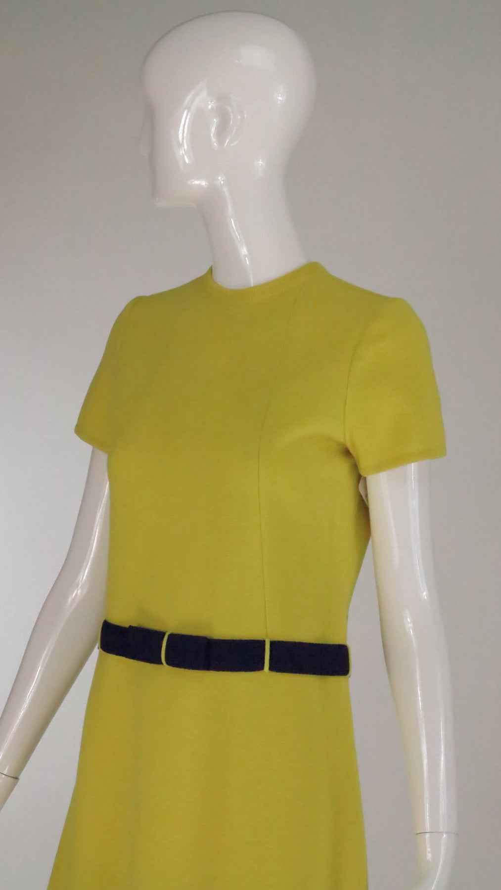 Early 1970s Bill Blass colour block mod knit dress 3