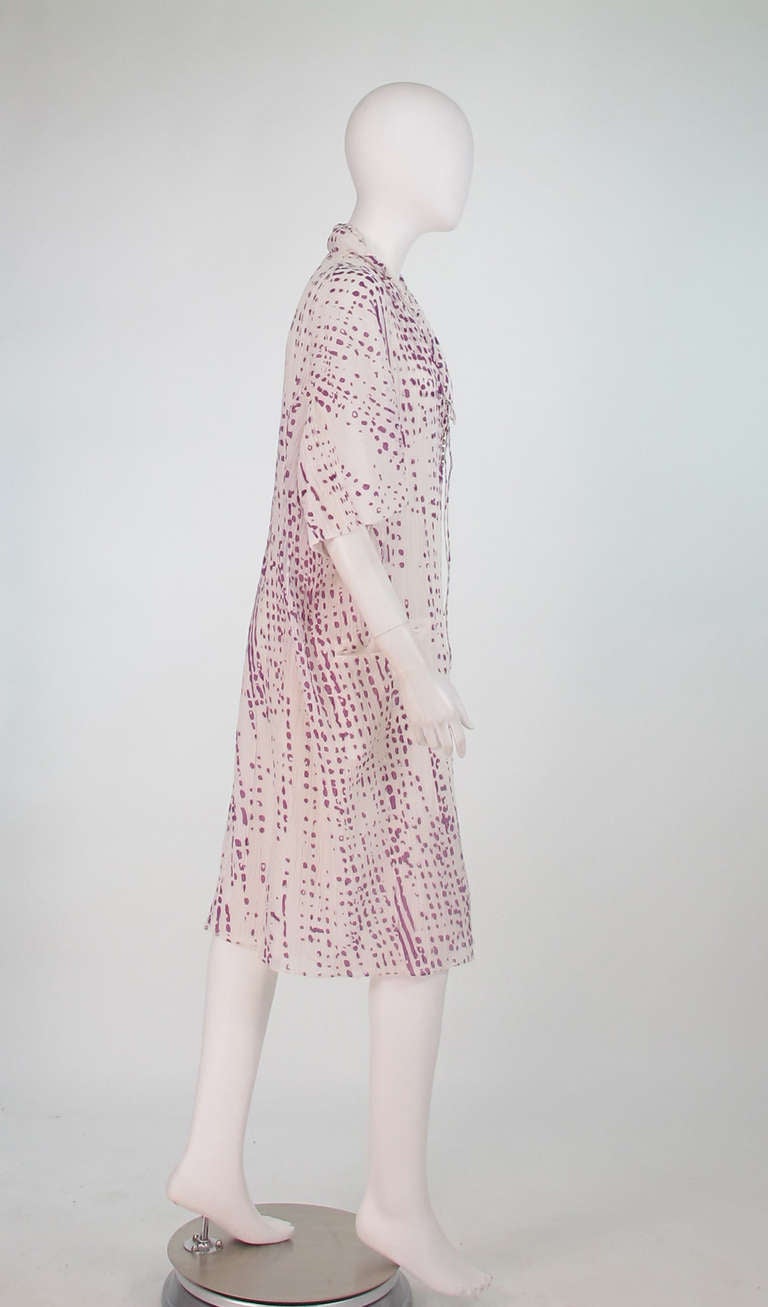 Women's Yves St Laurent silk gauze sack dress