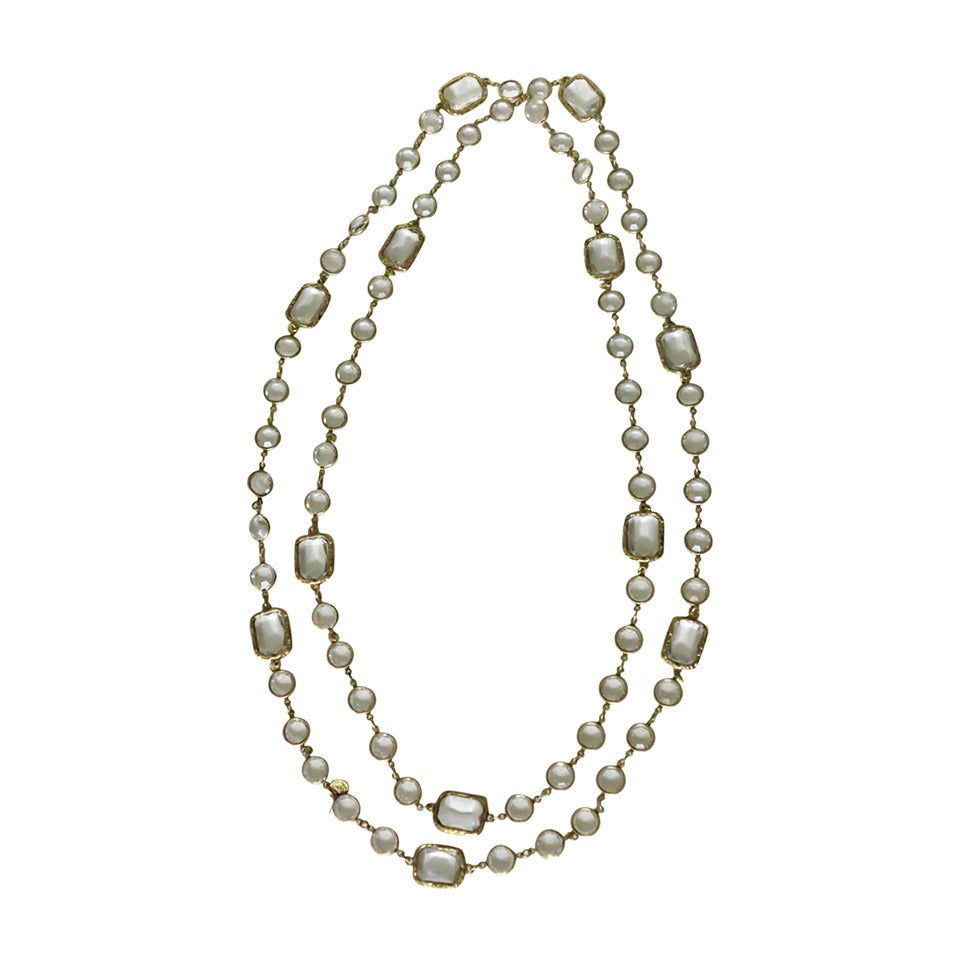 Iconic Chanel crystal chicklet necklace 1981