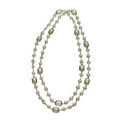 Vintage Iconic Chanel crystal chicklet necklace 1981