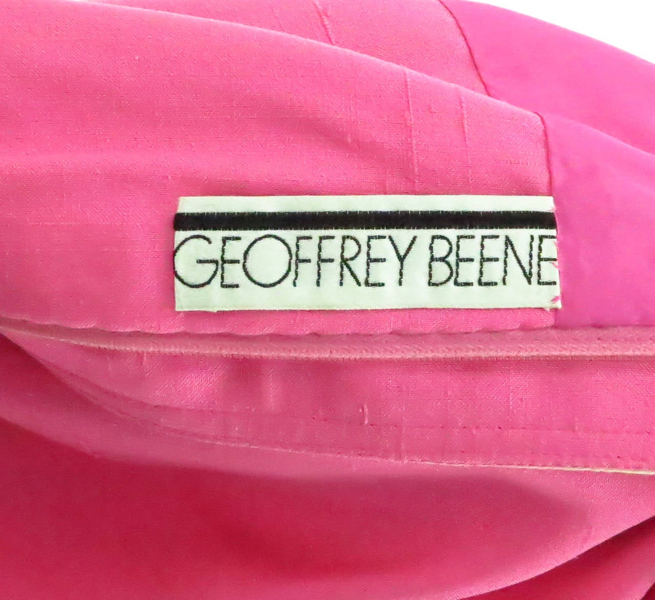1960s Geoffrey Beene pink & white linen dress 6