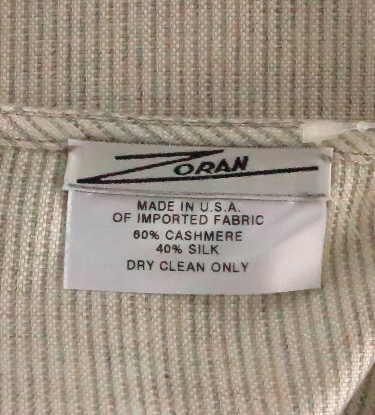 Zoran cashmere & silk pinstripe tank top unworn 3