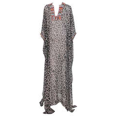 Jeannie Mc Queeny tribal beaded silk caftan