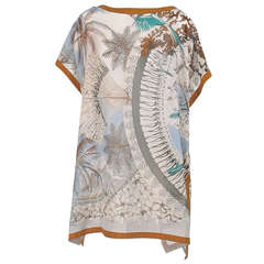 Hermes NWT Aloha tropical cotton caftan tunic