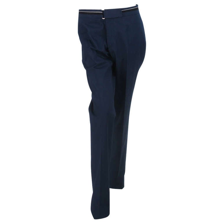 Hermes NWT mens navy blue trousers